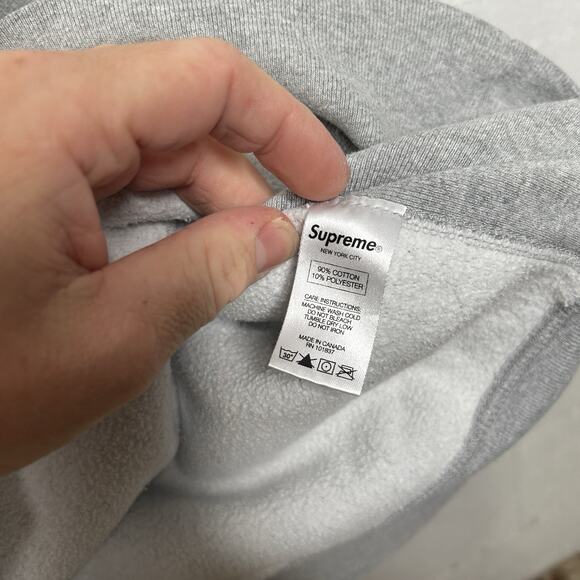 Supreme Sumo Hooded Sweatshirt “Light Grey” FW16 - Picture 8 of 11